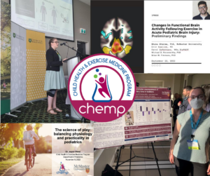 collage of pictures of CHEMP research presentations