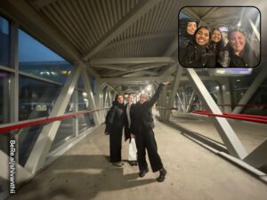 CHEMP group on walkway